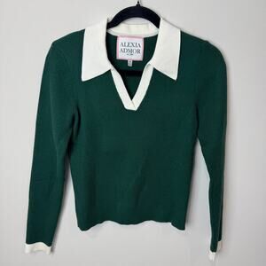 Alexia Admor Cristi Sweater Size Medium in Emerald